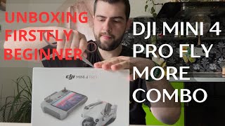 Dji Mini 4 Pro Fly More Combo * Unboxing * Firstfly * Beginner.