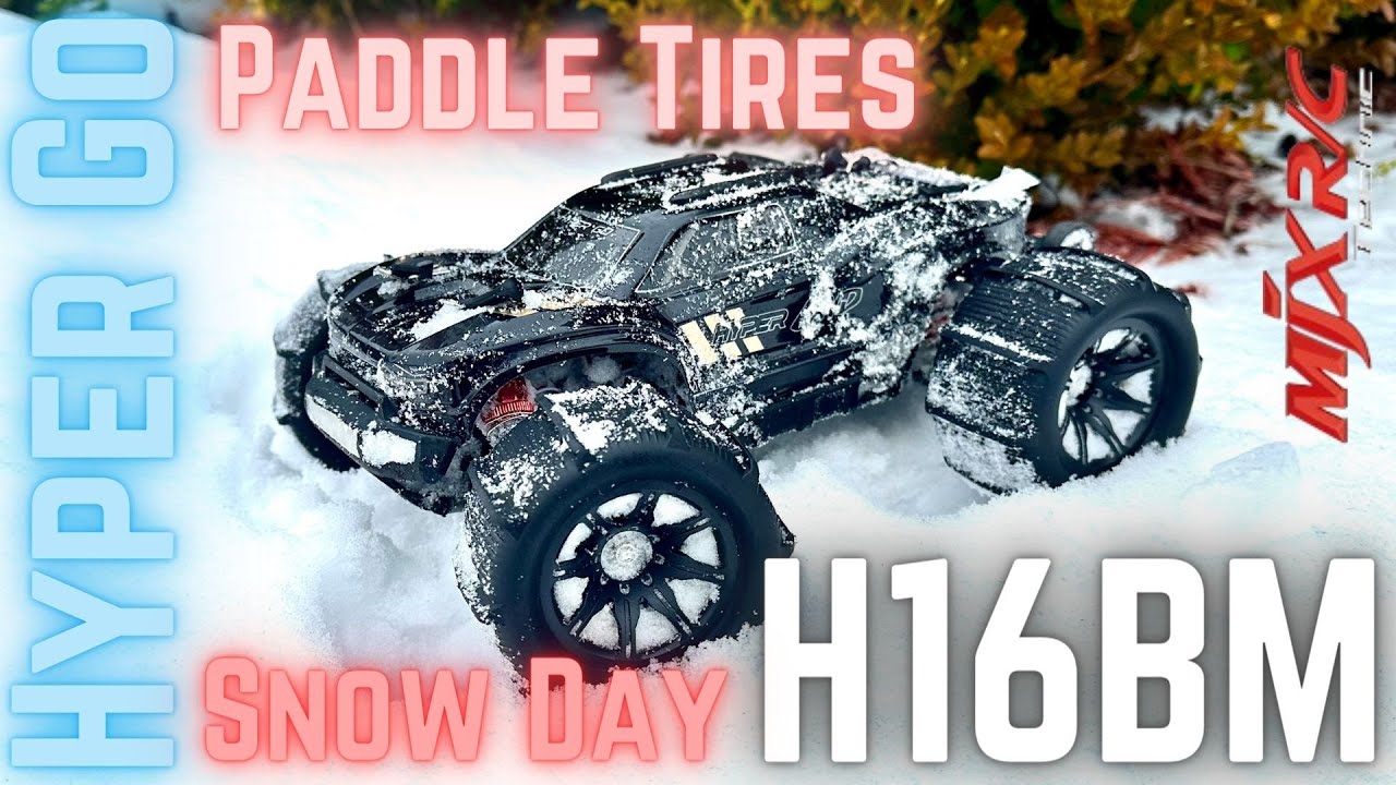 MJX Hyper Go H16BM Snow Paddle tires YouTube