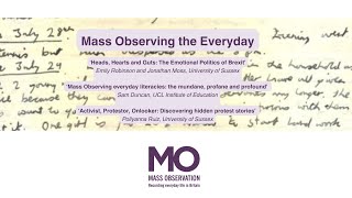 Mass Observing the Everyday - Introduction