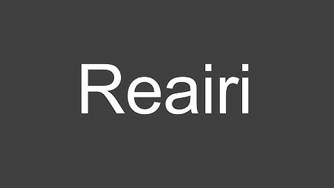 Conlang, Reairi raw preview showcase