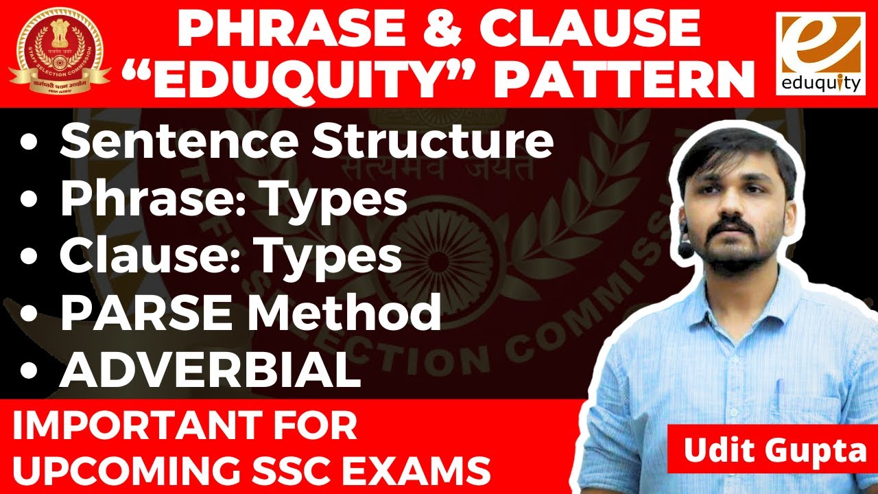 Phrase & Clause Lec-1 | EDUQUITY Pattern | Adverbial | SSC CGL 2025 ...
