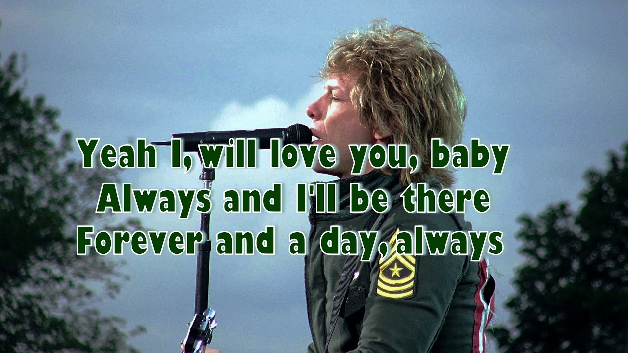 BON JOVI always (lyric) YouTube BON JOVI always (lyric) YouTube