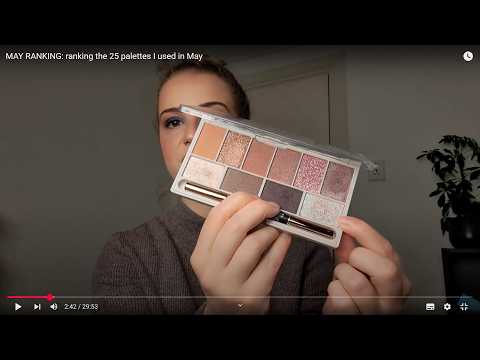 MAY RANKING: ranking the 25 palettes I used in May