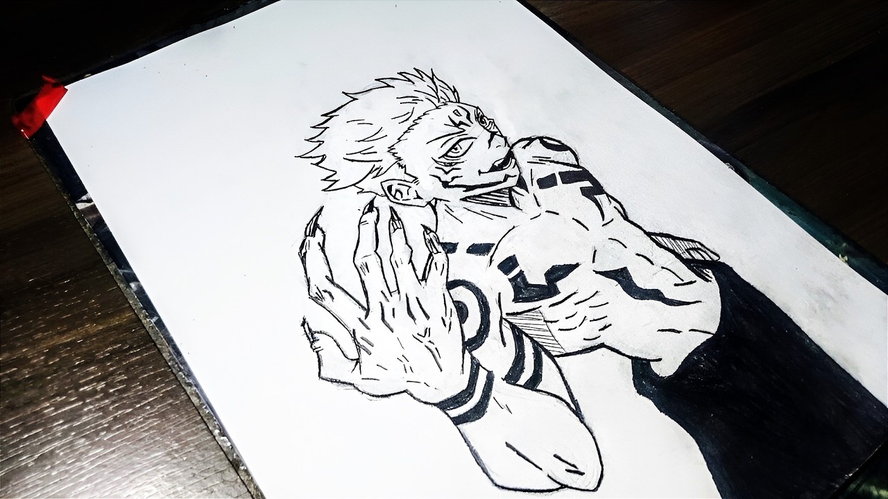 Como Desenhar O SUKUNA Passo A Passo - Jujutsu Kaisen