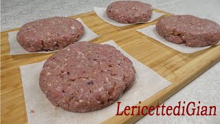 Hamburger di manzo fatti in casa