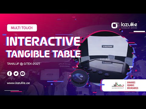 Multi Touch Interactive Tangible Table | Object Recognition | AI Service Tahaluf @GITEX 2021