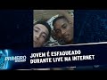 Homem é esfaqueado durante transmissão na internet e pede socorro ao vivo|Primeiro Impacto(06/04/20)