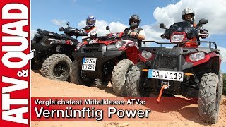 Vergleichstest Mittelklasse ATVs: Vernünftig Power