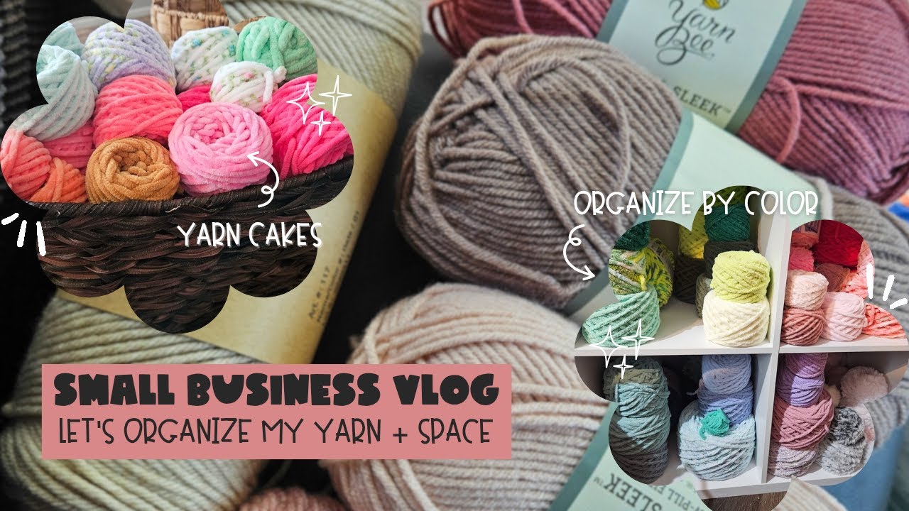 SMALL BUSINESS VLOG | Organize Yarn + Space, Q+A about Etsy, Markets, and Life