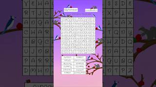 September Wordsearch Answers