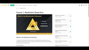 Binance intermediate Course 1  #Blockchain #deep #dive #answers #Binance