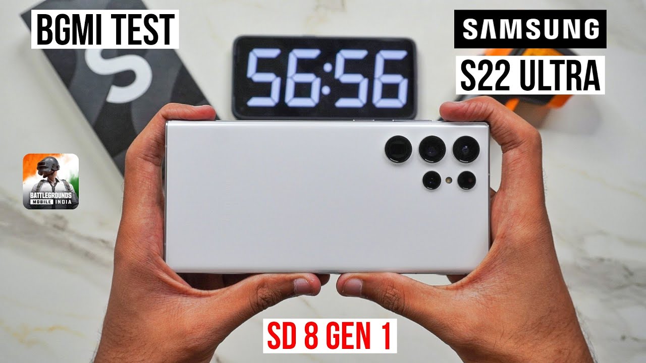 Samsung S22 Ultra Pubg Test With FPS Meter, Heating and Battery Test | SD 8 Gen 1 😱