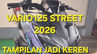 VARIO125 TERBARU 2026 VARIAN BLACK PURPLE  TYPE STREET II TAMPIALN JADI SEE KEREN INI GUYS🔥