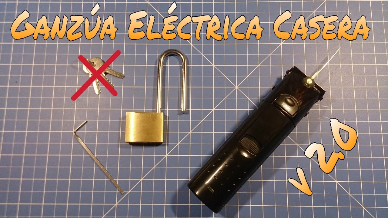 GANZÚA ELÉCTRICA CASERA V2.0 DIY. ¡¡ABRE CERRADURAS EN SEGUNDOS!!