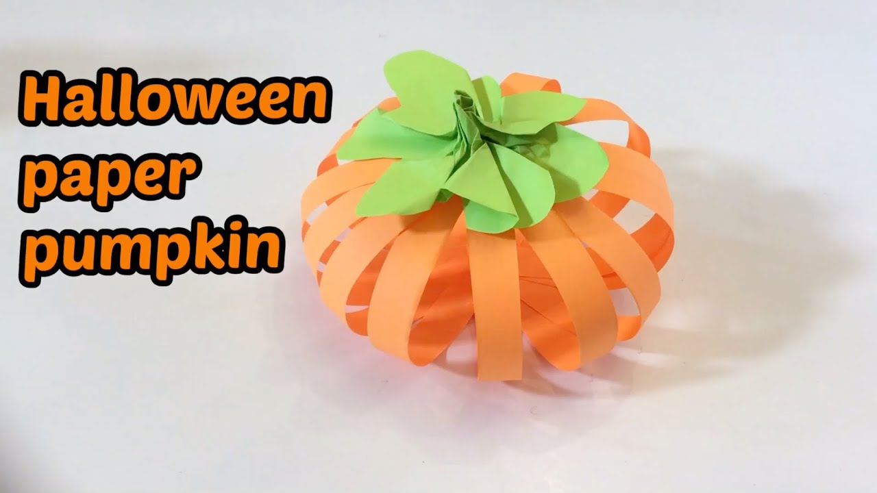 DIY Halloween craft for kids/ How to make 3-D paper pumpkin/3-D 할로윈 호박 만듥ㅣ