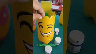 Earth day Activity #Plastic reuse as planters and pen stand #plastic bottle se hanging planters