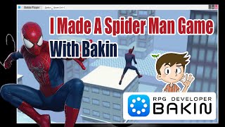 I made a Spider Man game demo with RPG Developer Bakin