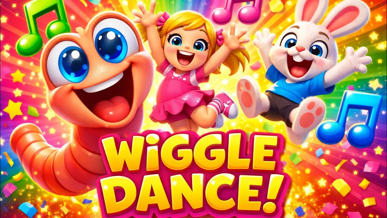 Wiggle Worm Dance 🐛 | Fun Action Song for Kids | Clap, Jump & Wiggle ...