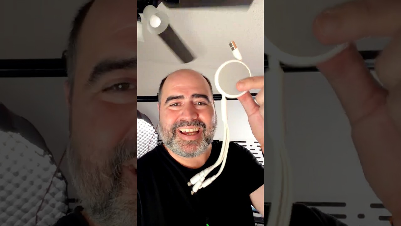 Si tienes un desastre de cables, este Cable Retractil 3 en 1 de Lisen puede ser la solución