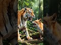 the tiger and Fox 🦊