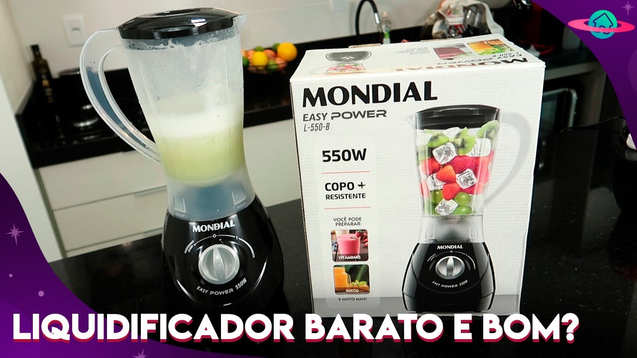 LIQUIDIFICADOR MONDIAL EASY POWER 550W: LIQUIDIFICADOR BARATO E BOM ...