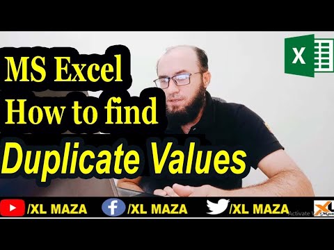 How to find Duplicate Values in MS Excel - YouTube
