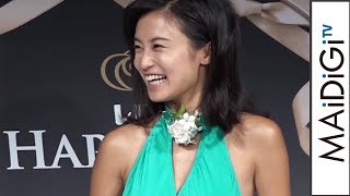 小島瑠璃子、“大人”なドレス姿に「アラジンのジャスミンみたい」「レノアハピネス アロマジュエル」発売記念イベント2