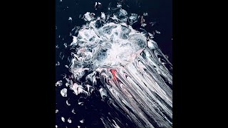 Jellyfish becomes a mom! simple fluid art# kids#amazing#水母妈妈#bubble wrap technique