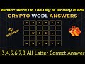Binance Word Of The Day Answers Today 08 January 2026 | Theme Exchange Excellence