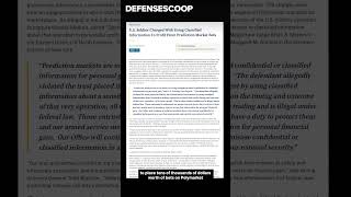 Special Forces soldier charged in classified-information Polymarket case released on $250K bond