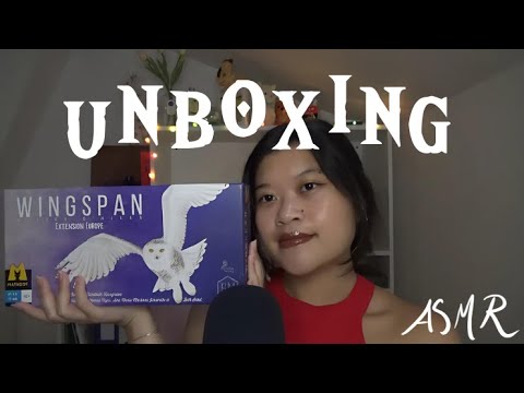 ASMR | Unboxing 🐦WINGSPAN extension Europe - YouTube
