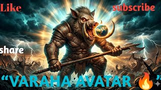 “Varaha Avatar Ki Kahani 🔥 | Hiranyaksha Vadh | Bhagwan Vishnu Dashavatar”