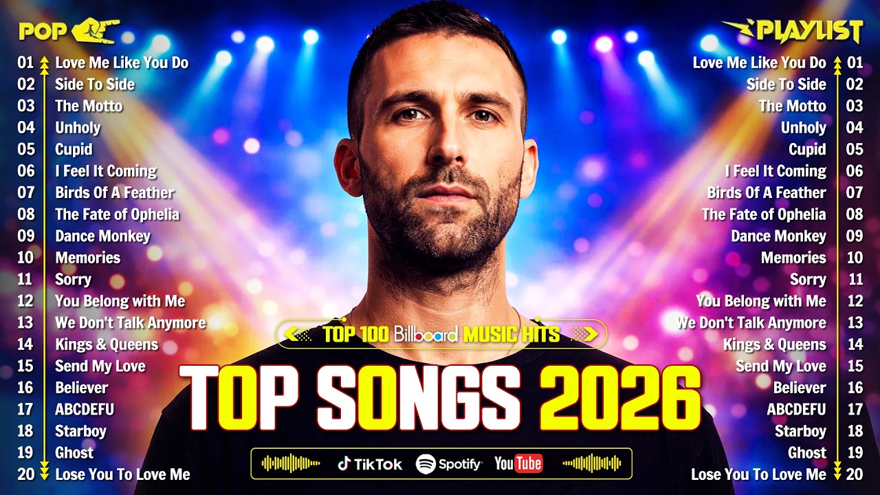 Maroon 5, The Weeknd, Bruno Mars, Dua Lipa, Adele, Selena Gomez 🎶 Billboard Top 50 This Week