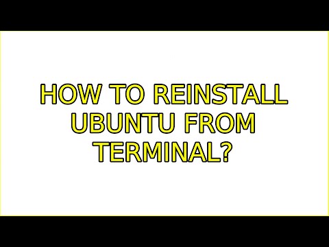 Ubuntu: How to reinstall Ubuntu From Terminal? hqdefault