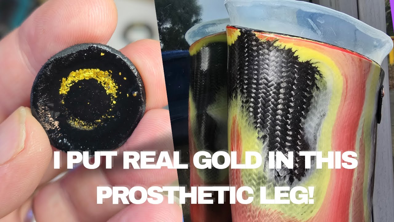Prosthetic 'Lava' Socket with Real Gold! - YouTube