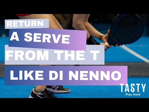 Improve serve return footwork from the T