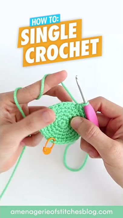 How To Single Crochet For Beginners (SC) - Amigurumi Crochet Tutorial