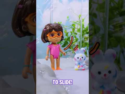 Dora toy slides with the Bunny Boyz! ๐ฐ #shorts
