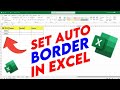 Apply Automatic Borders in Ms Excel🔥🤔
