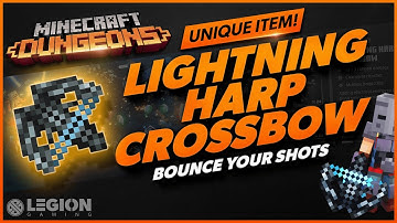 Minecraft Dungeons - LIGHTNING HARP CROSSBOW | Unique Item Guide