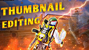 How to Edit [ Thumbnail ] For  PUBG MOBILE BGMI YouTube Thumbnail editing Tutorial. Only Thumbnails