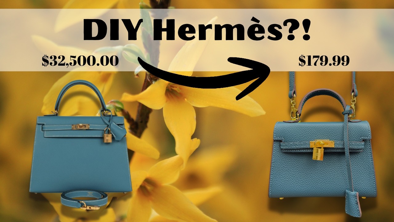 I Made a Hermes Inspired Bag on a Budget | DIY Designer Dupe I  I HERMES DUPE