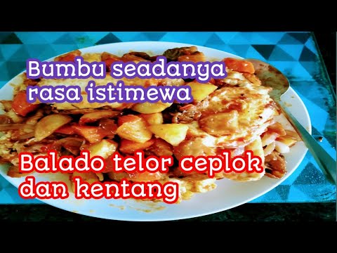 Resep Telur Ceplok Balado Kentang