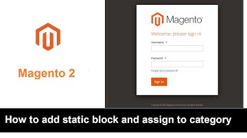 Add Static Block | Add Category to Menu | Assign Static Block to Category in Magento 2
