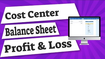 Cost Center wise balance sheet & profit and loos report in TALLY PRIME