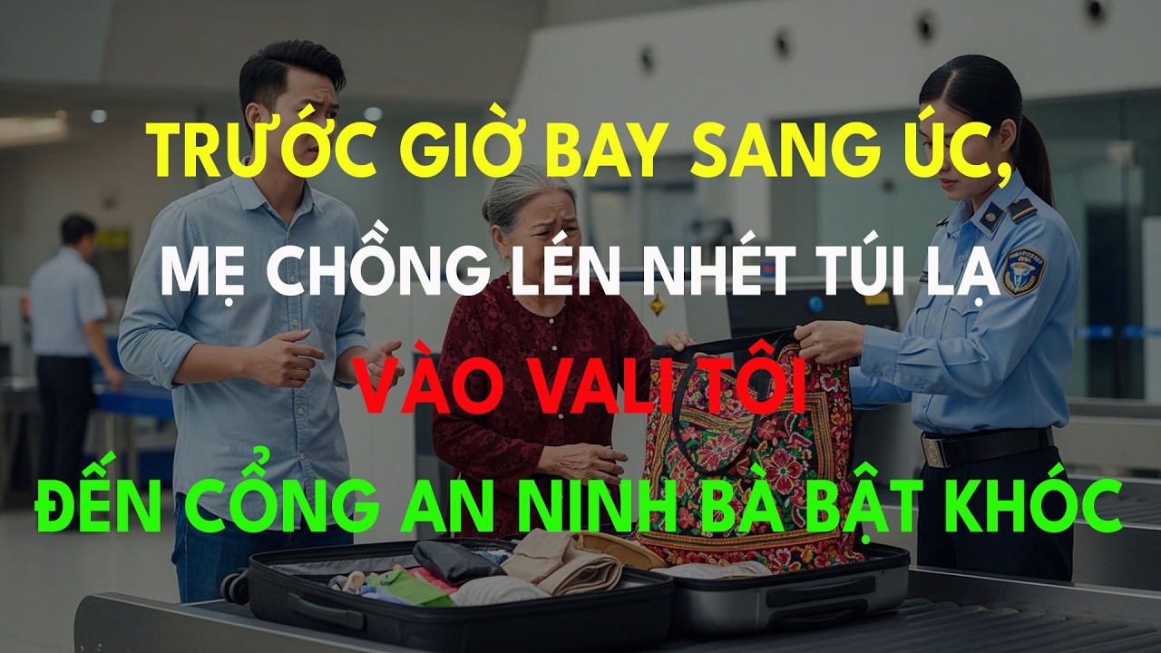 “Trước Giờ Bay Sang Úc, Mẹ Chồng Lén Nhét Túi Lạ Vào Vali Tôi, Đến Cổng An Ninh Bà Bật Khóc”