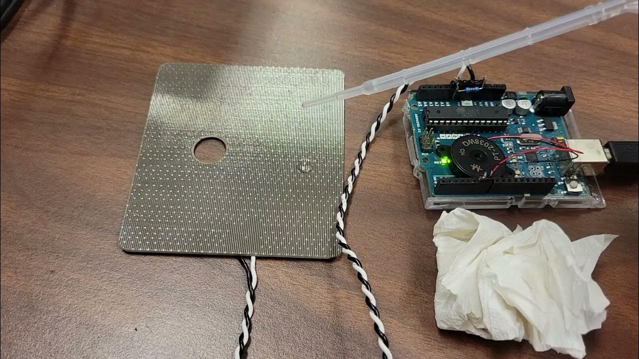 Stage flood sensor connected to Arduino - YouTube