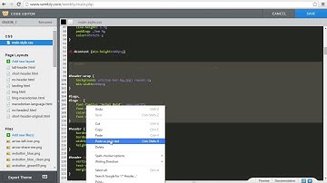Add Floating Menu in Weebly