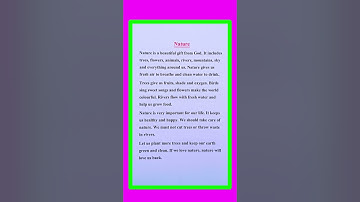 Essay on Nature in English | Nature Essay in English | Short Essay On Nature in English