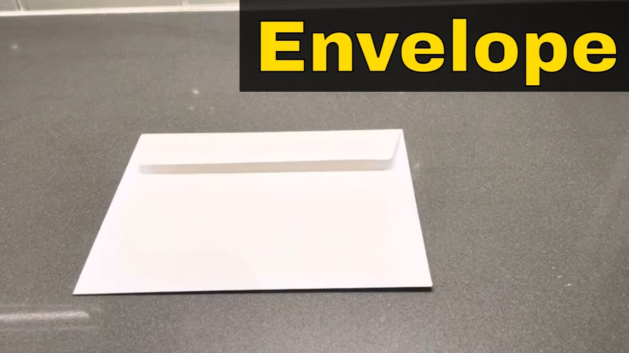 How To Seal An Envelope Without Saliva-Easy Tutorial